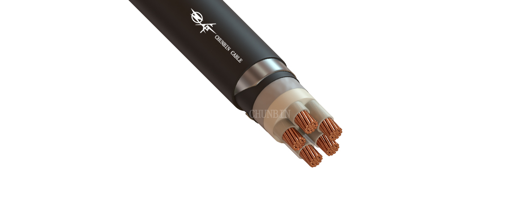 0.6/1kV XLPE insulation armoured power cable