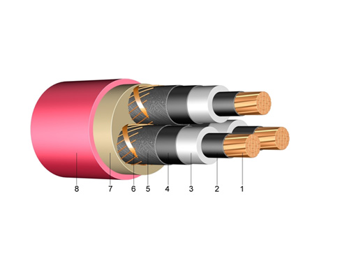 N2XS(F)2Y 6/10 kV, 12/20 kV, 18/30 kV Power Cable,Xlpe  Power Cable,Armored  Power Cable